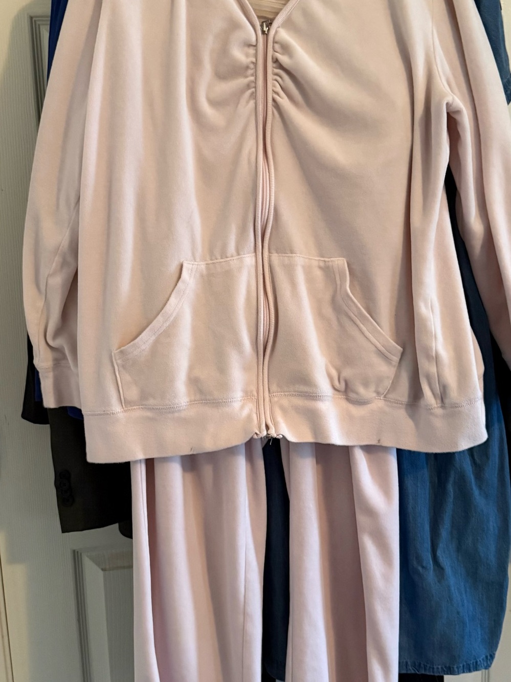 Cato Light Pink Zip-Front Puffer Jacket and Pants Set